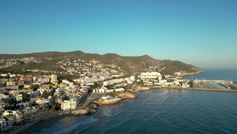 Sitges,-Cataluña---Vista-Aérea-De-España