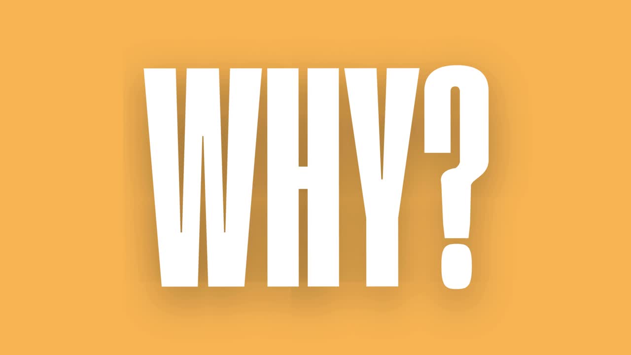 Animated “Why?” Question Mark Pop Up animation Illustration — Confusion, Curiosity, Uncertainty, Doubt Symbol