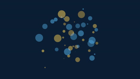 elegante patrón circular azul y dorado sobre un fondo oscuro
