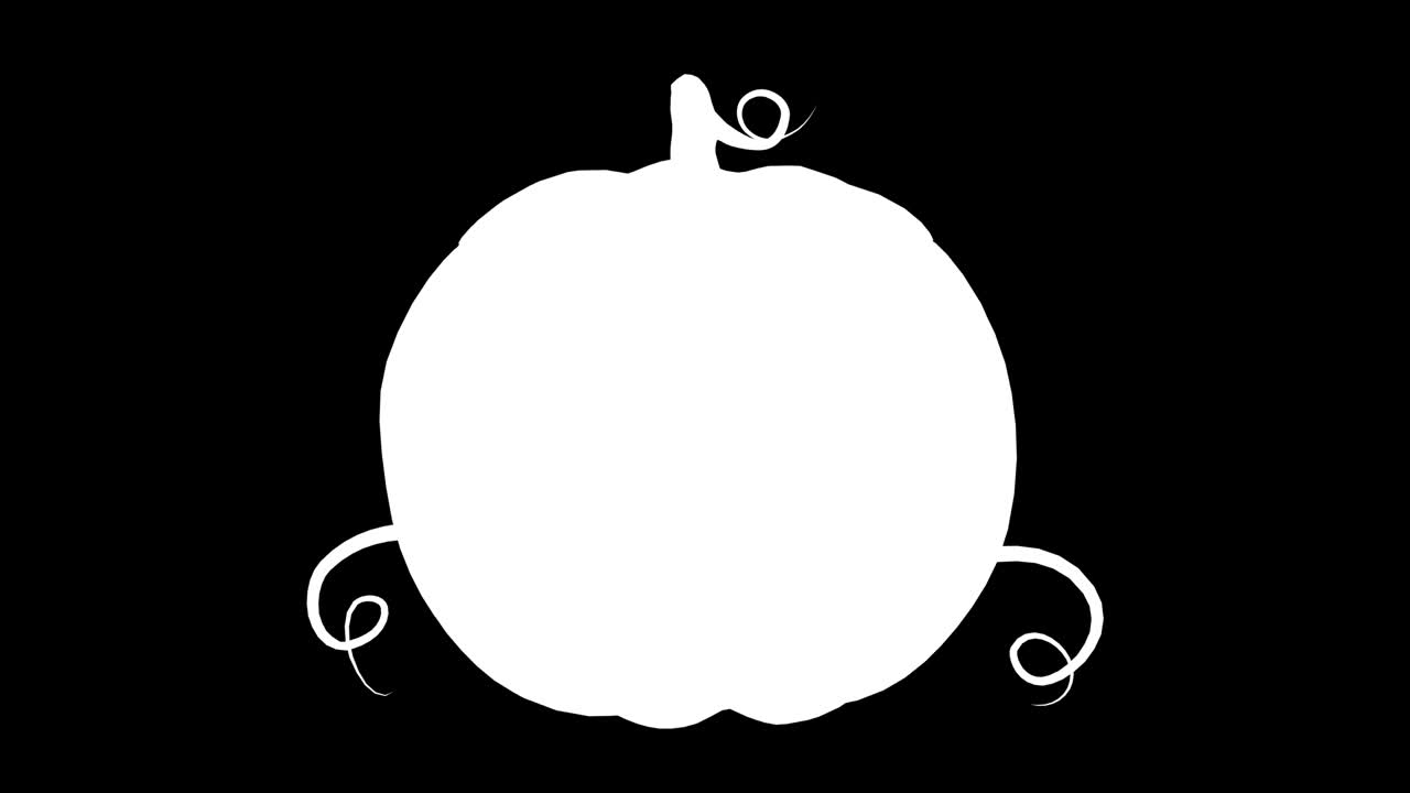 3d 렌더링과 함께 할로윈 호박 애니메이션 들 루프는 알파 경로를 포함합니다.