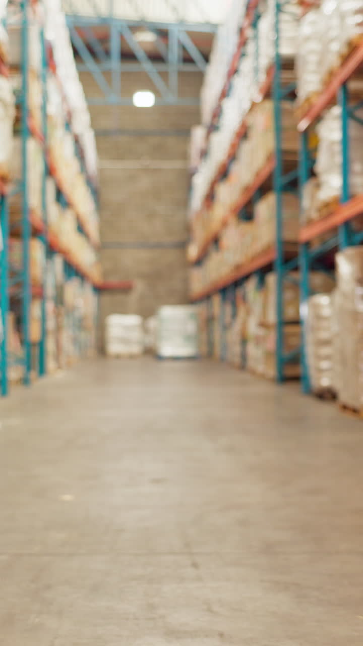 Blurred Warehouse Interior