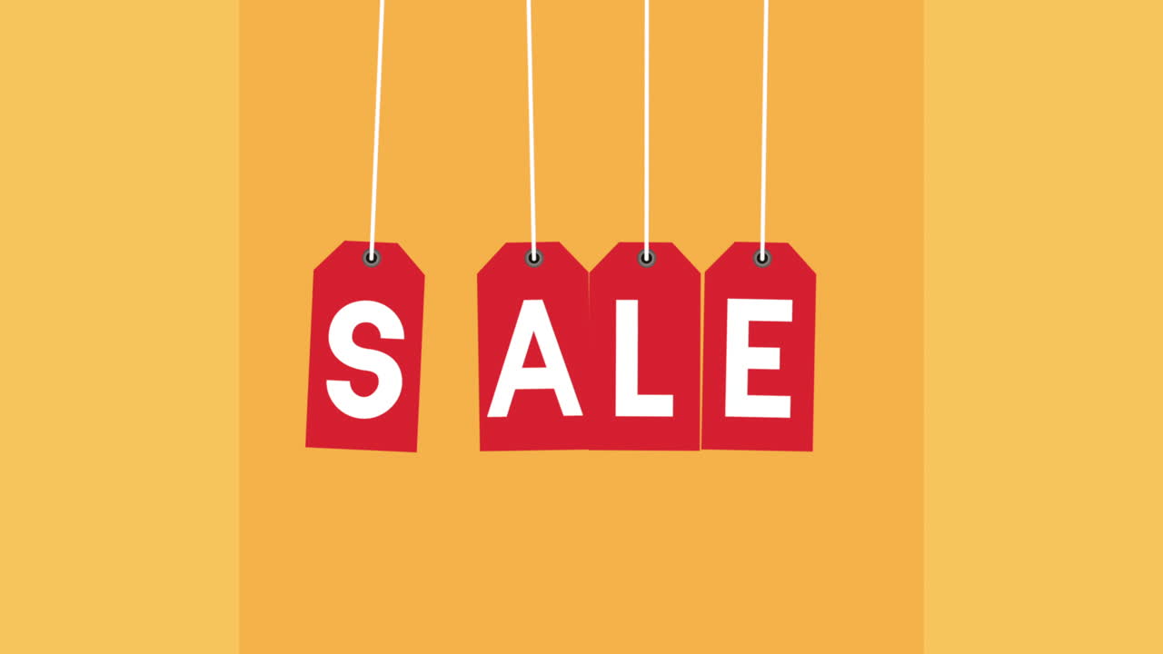 cyber lunes animación con etiquetas colgando