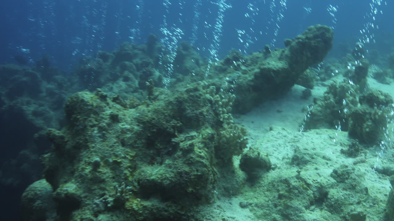 el cañón de dahab en el mar rojo de egipto