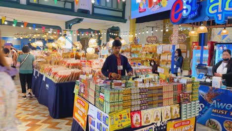 shoppers explore vibrant stalls in bangkok market