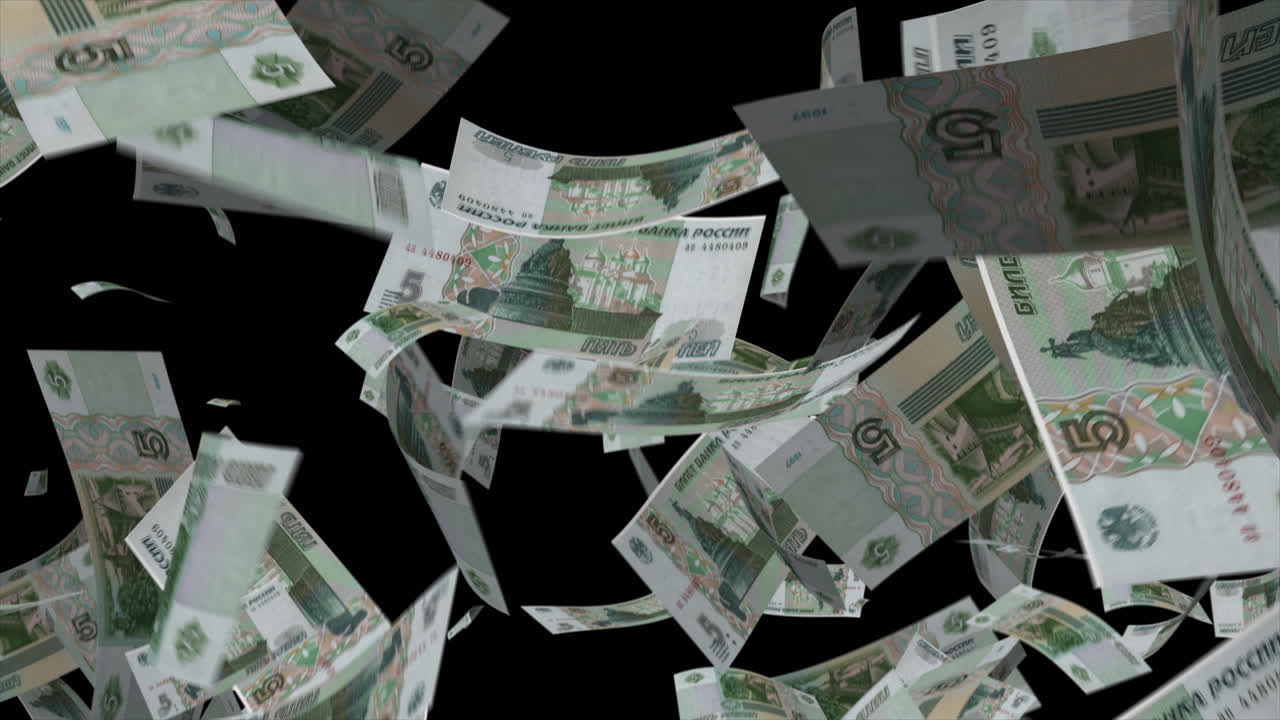 떨어지는 러시아 루블