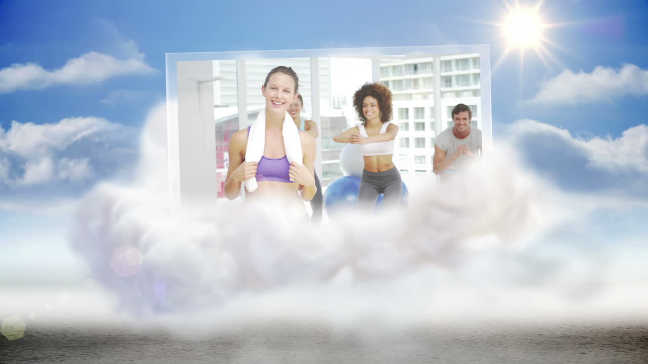 вручную представляя фитнес и фитнес клипы