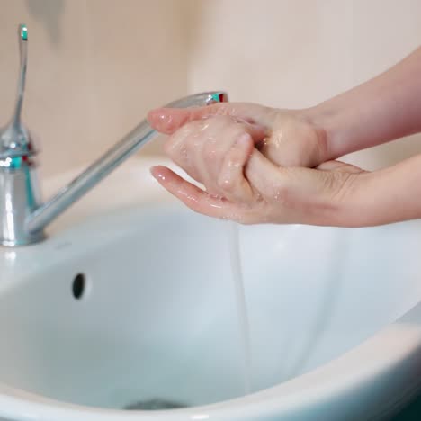 doctor washing hands at medical clinic