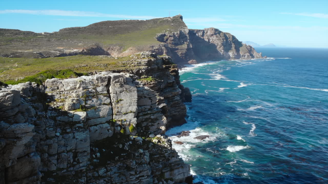 Scenic Rocky Cliffs and Ocean View at Cape Point