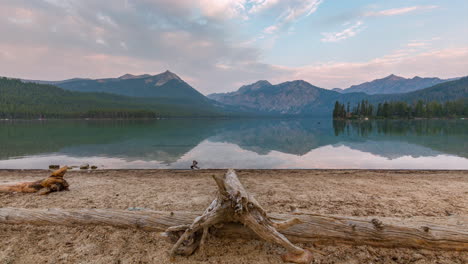 scenic pettit lake in blaine county, idaho, united states - timelapse