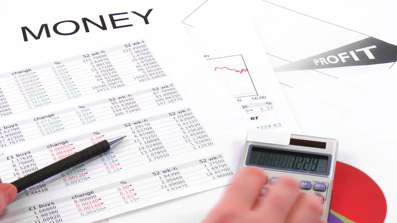 Person reviewing their personal business account