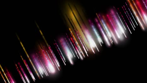 futuristic animation with glowing stripe object in slow motion, 4096x2304 loop 4k