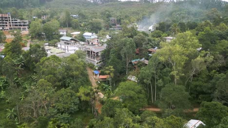 aerial view of the town of ella, sri lanka