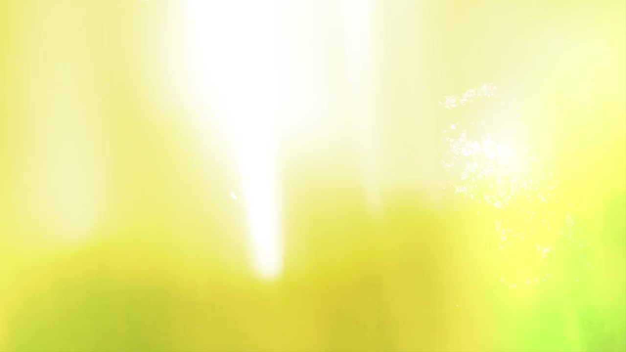 Abstract Green and Yellow Light Leaks and Bokeh Overlay