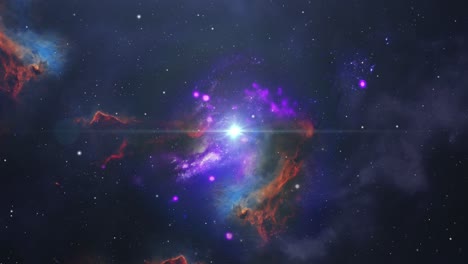 nebulosa colorida en el espacio profundo, el universo