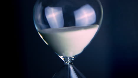 [camera used: canon c300] an hourglass reflecting the passage of time