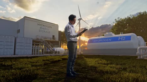 instalación de almacenamiento de energía de hidrógeno con experto