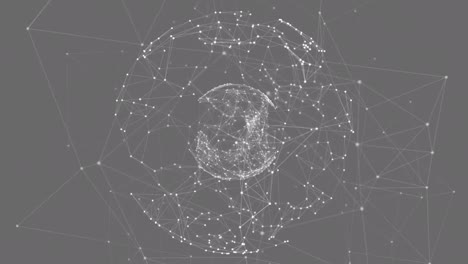 animación de la red de conexiones sobre un fondo oscuro