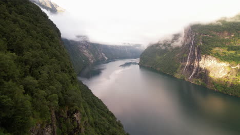 campers looking out over the breathtaking geirangerfjord, skagefl?