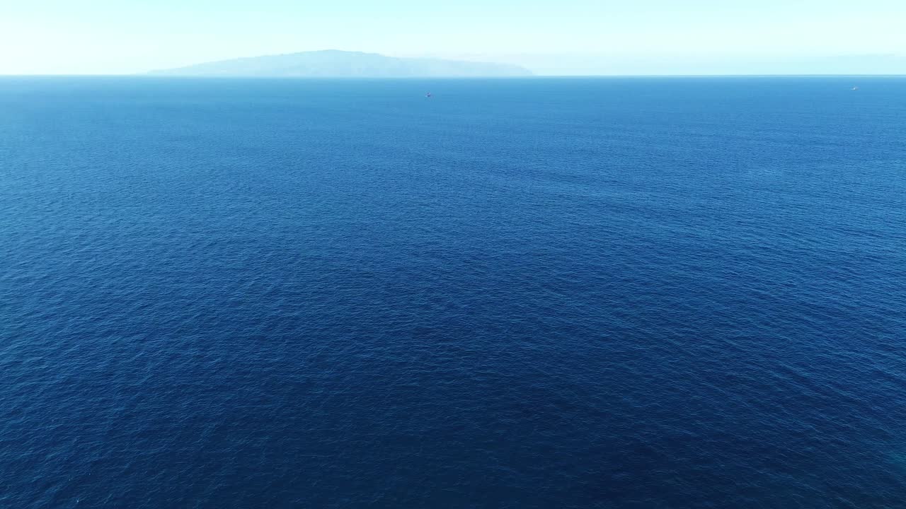 isla de la gomera desde la costa de tenerife sur, islas canarias españa