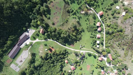 vista aérea de la aldea