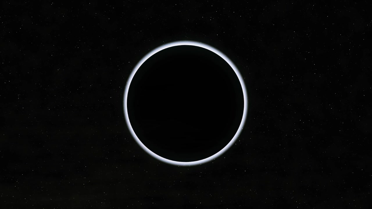 A solar eclipse time-lapse video created using aftereffects. The solar eclipse happens when the Sun, Moon, and Earth are nearly aligned on a straight line.