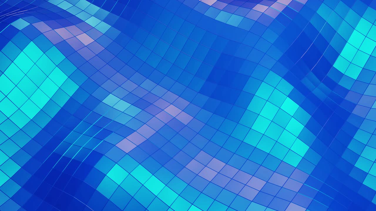 estilo creativo abstracto bajo fondo poli en 4k. ondas abstractas se mueven en superficie brillante en bucle. animación suave y sin costuras. simple geometría minimalista bg. color azul