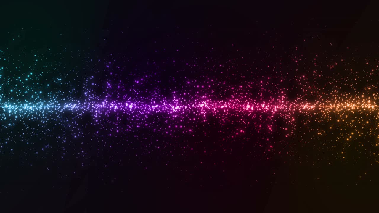 Abstract Glowing Particles Background Loop