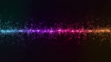 bucle de fondo de partículas brillantes abstractas