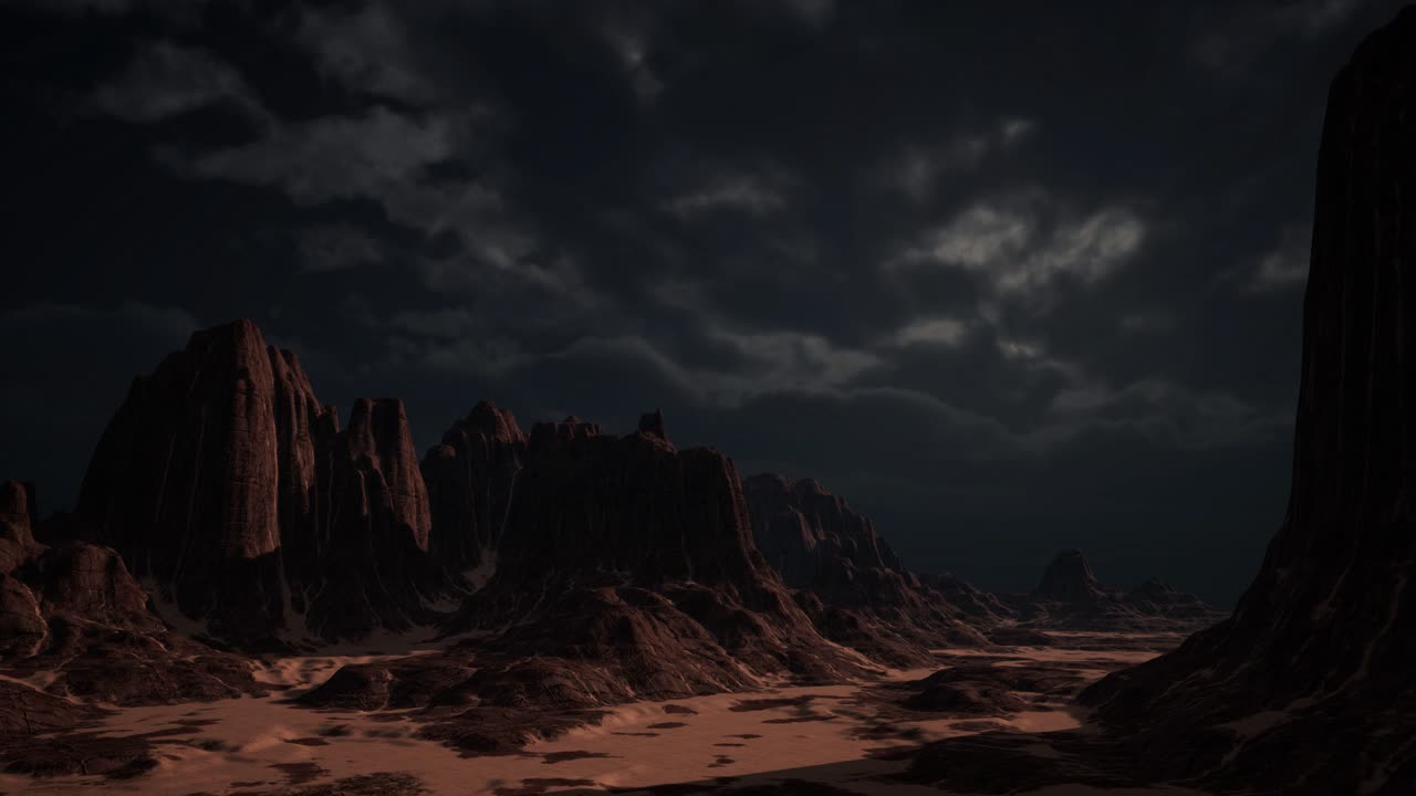 Paesaggio del deserto roccioso