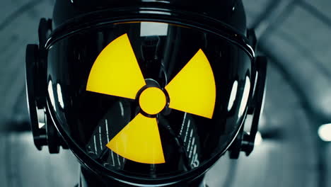 nuclear hazard robot in a tunnel