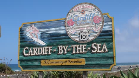 cardiff by the sea encinitas california public welcome sign