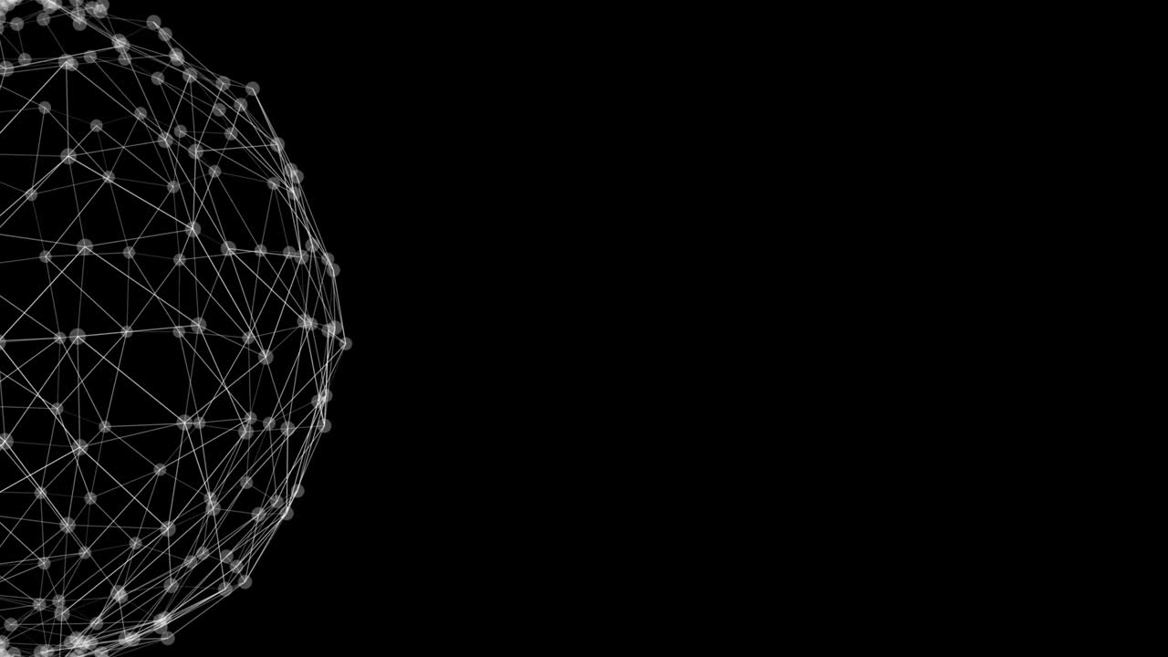 3D 4K Internet connection technology Loop Background.