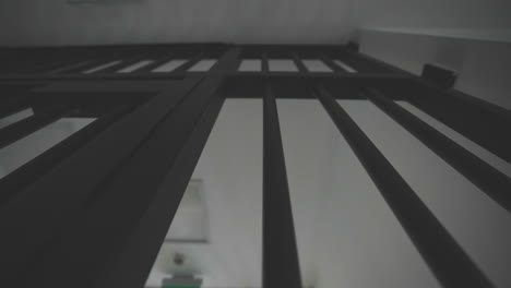 dark interior with bars