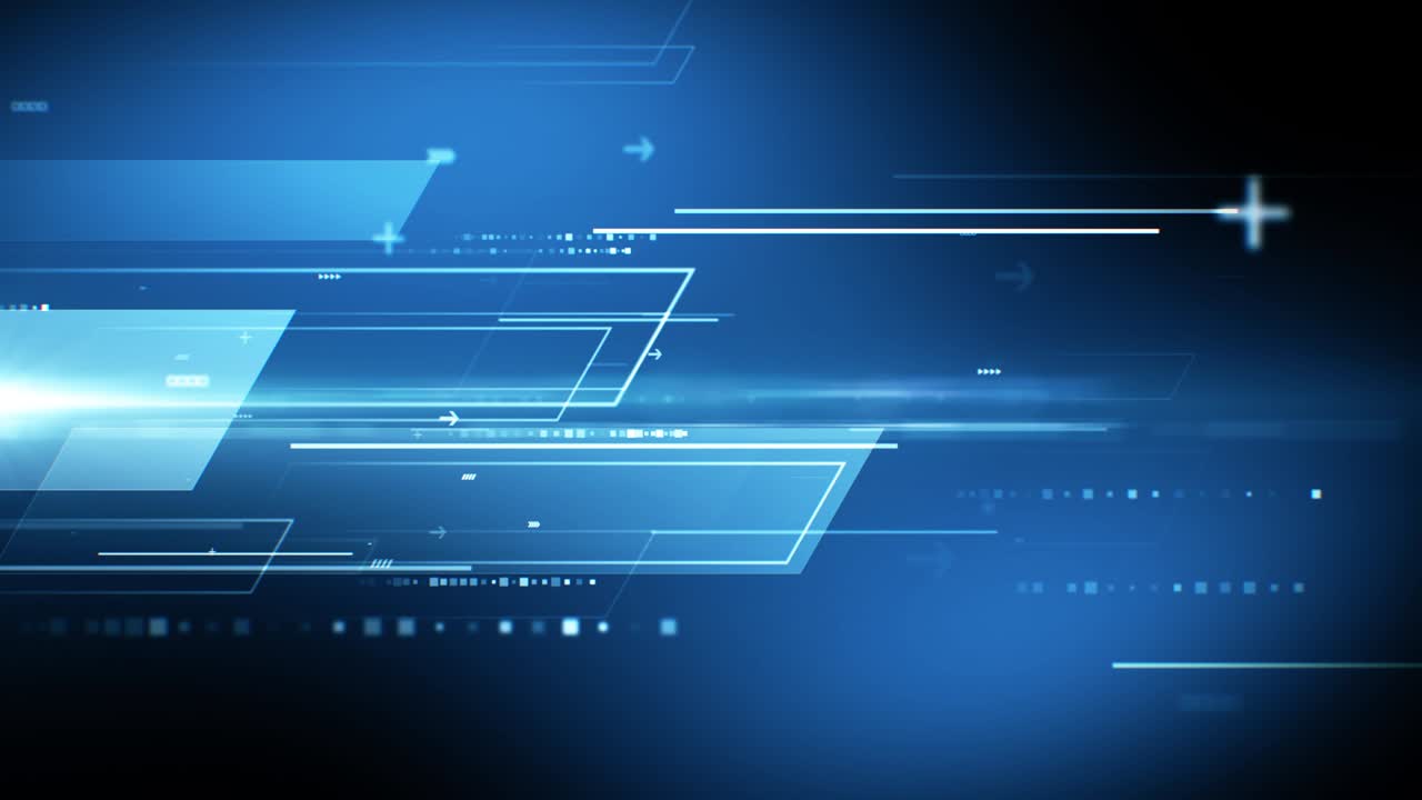 Abstract technology background with information flow in a cyber space.