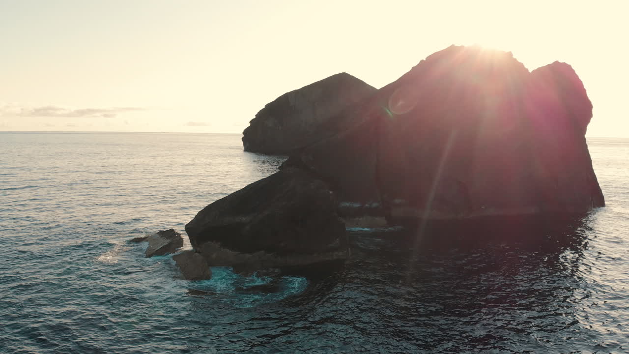 Dramatic Coastal Rock Formations at Sunrise/Sunset