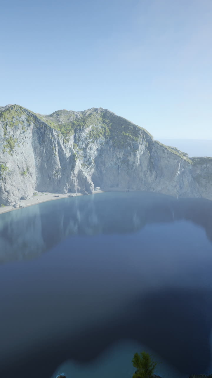 노르웨이 산맥 의 공중 여름 하늘 파노라마 전망