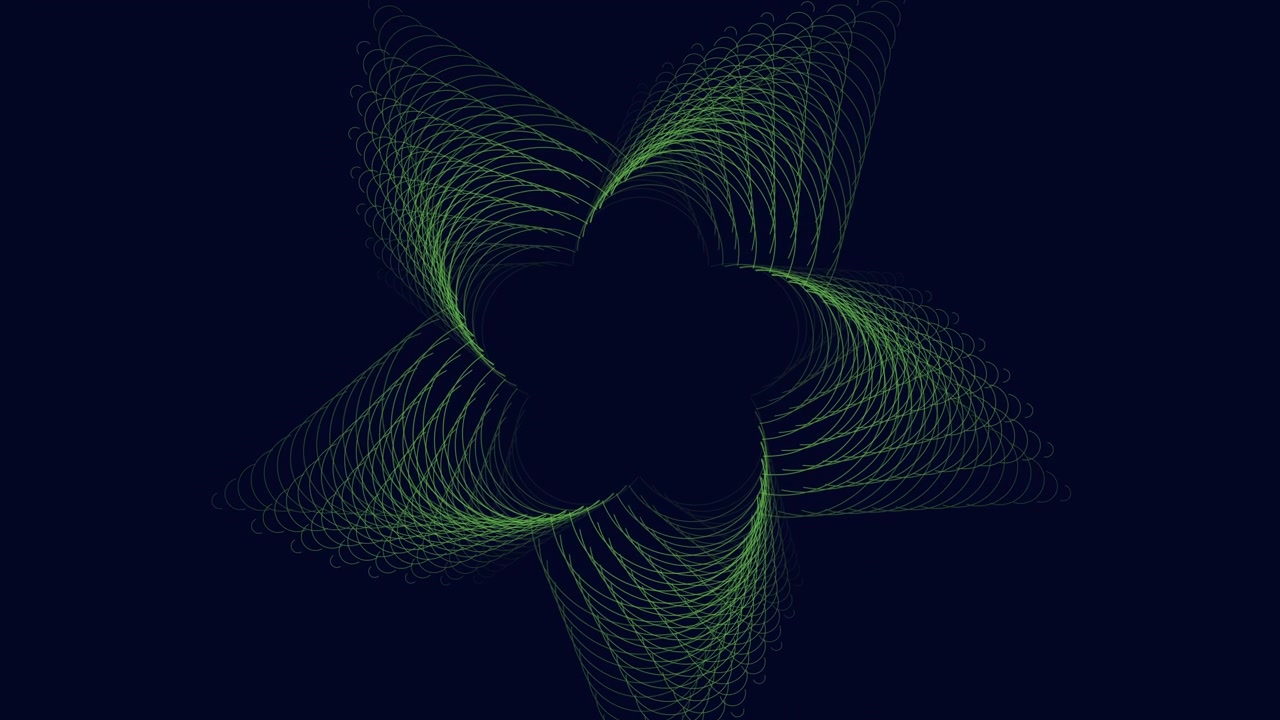 Futuristic and abstract geometric stars in dark galaxy