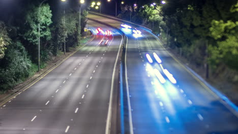 Time lapse of traffic on Sydney road taken with tilt-shift lens