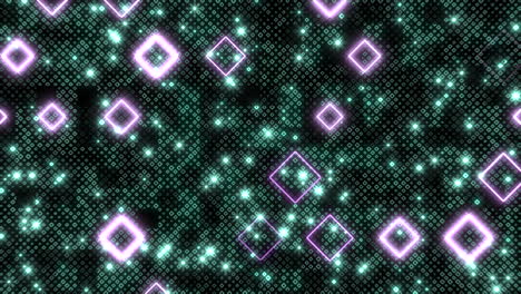 patrón de diamante brillante sobre un fondo negro y púrpura