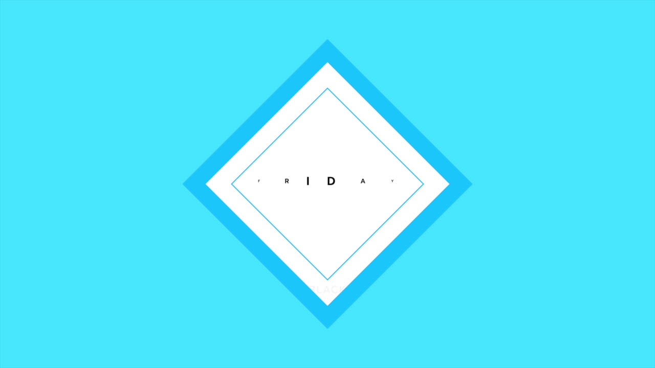 블루 그라디엔트의 프레임에 있는 현대 블랙 프라이데이 텍스트