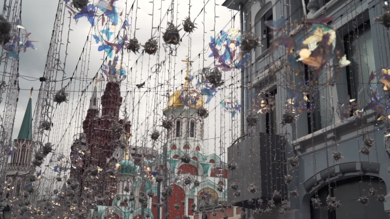Decorations in Red Square, Moscow