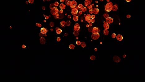 halloween pumpkin particle animation background