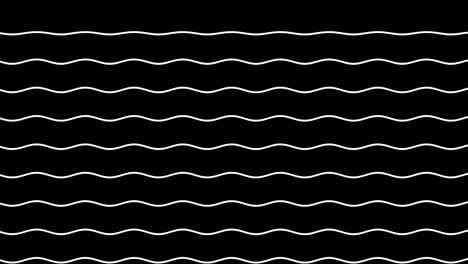 white wavy lines move up on a black background