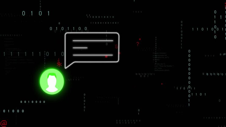 Animation of media icons over data processing