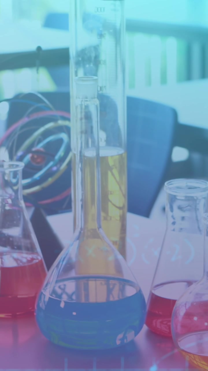 Animation of mathematical equations over lab