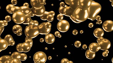 gold motion green minimal art liquid background