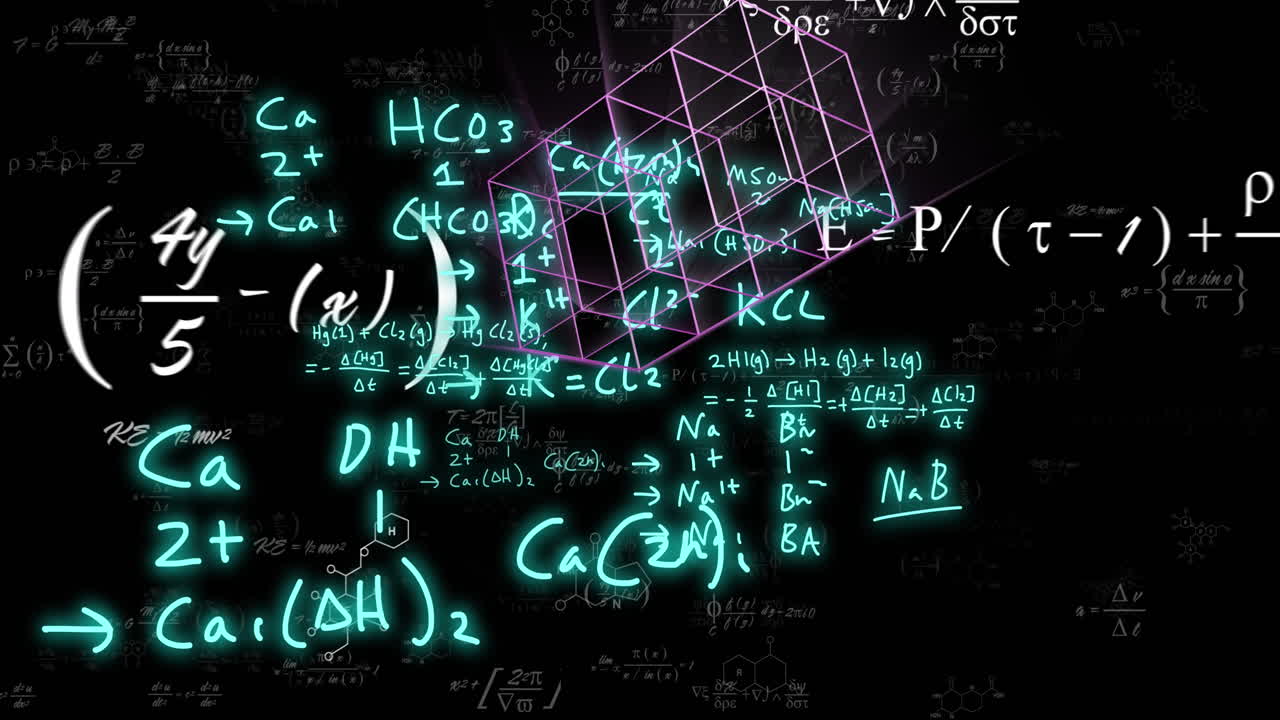 Animation of 3d shapes moving over mathematical data processing