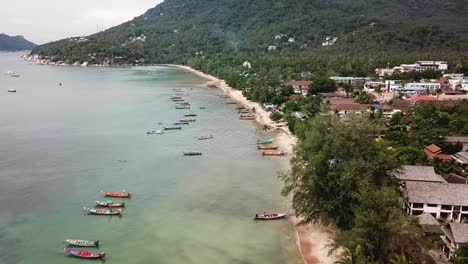 koh tao thailand shore seen from drone