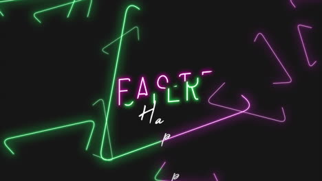 vibrant neon triangle pattern celebrate easter with joyful colors