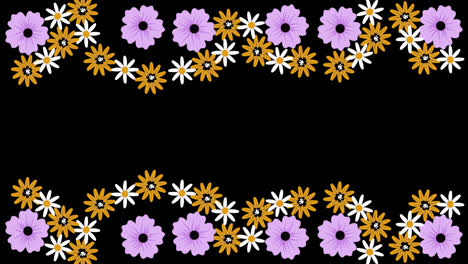 beautiful-flower-Floral-frame-Background-transparent-background-with-an-alpha-channel.